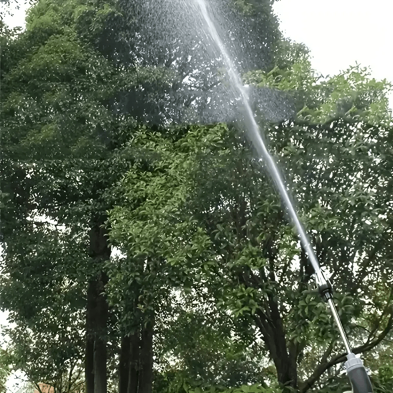 1 Heavy-Duty High-Pressure Water Gun with Stainless Steel Nozzle and Connector - Adjustable Spray Modes, Ideal for Car Washing, Hose Cleaning, Floor Cleaning, and Gardening