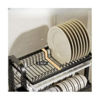 Stainless Steel Kitchen Rack Dish Drainer, Black Sink Dish Organizer, Stainless Steel Kitchen Rack