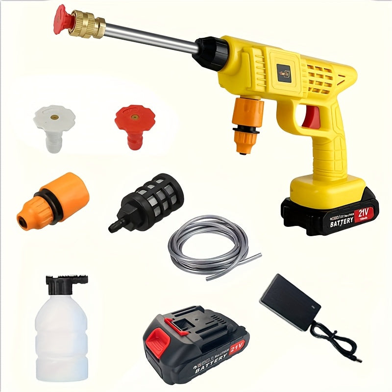 Portable 48V High-Pressure Washer with Rechargeable Battery - Perfect for Cleaning Cars, Floors, and Gardens