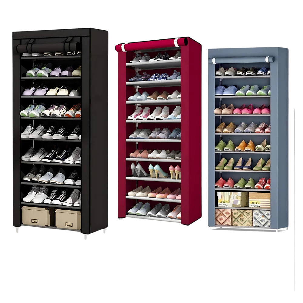 Sapateira Organizador de Prateleiras para Sapatos e Objetos Suporta 24 Pares NOVEVE